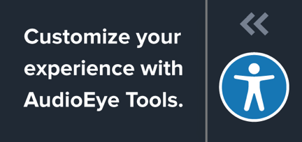 Customize your experience with AudioEye Tools
